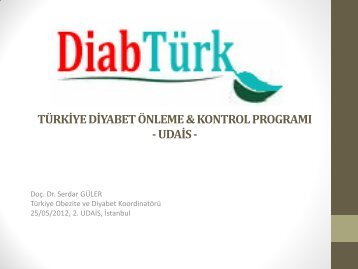 Türkiye'de Diyabet, Obezite, HT Sıklığı - Klimik