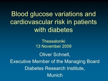 Blood glucose variations and cardiovascular risk ... - medicalrecords.gr