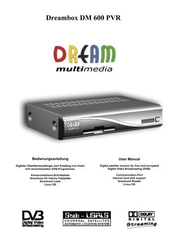 Bedienungsanleitung - Dream Multimedia