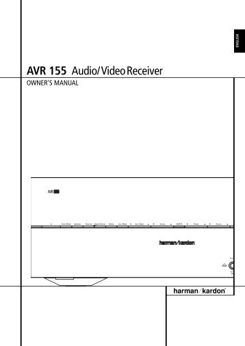 AVR 155 Audio/VideoReceiver - Harman Kardon