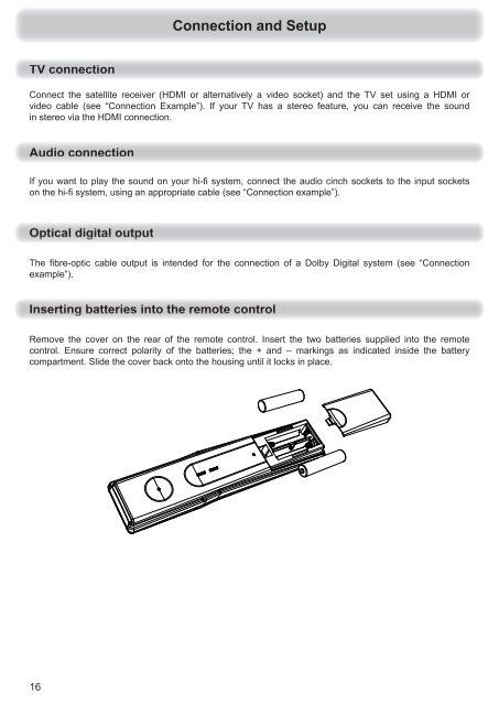 9363692, Operating manual HDTV Satellite receiver UFS ... - Kathrein