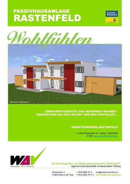 passivhausanlage rastenfeld (1,62 mb) - .pdf - Marktgemeinde ...