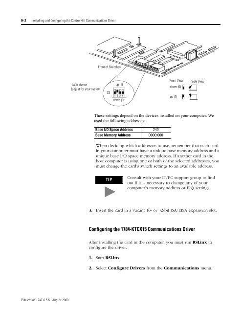 1747-6.5.5, SL 500 DeviceNet Scanner Module User Manual