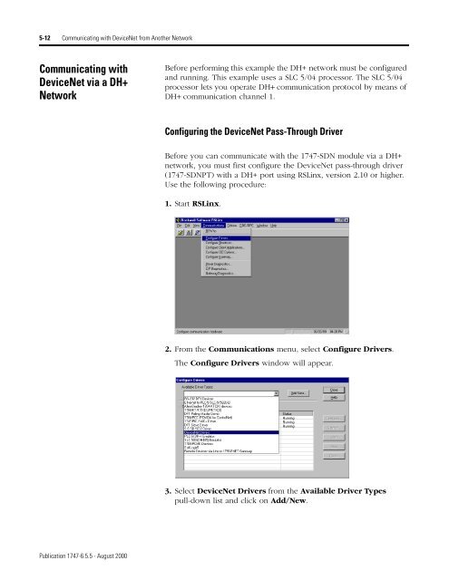 1747-6.5.5, SL 500 DeviceNet Scanner Module User Manual