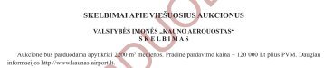 SKELBIMAI APIE VIEŠUOSIUS AUKCIONUS - isPARDUODA.LT