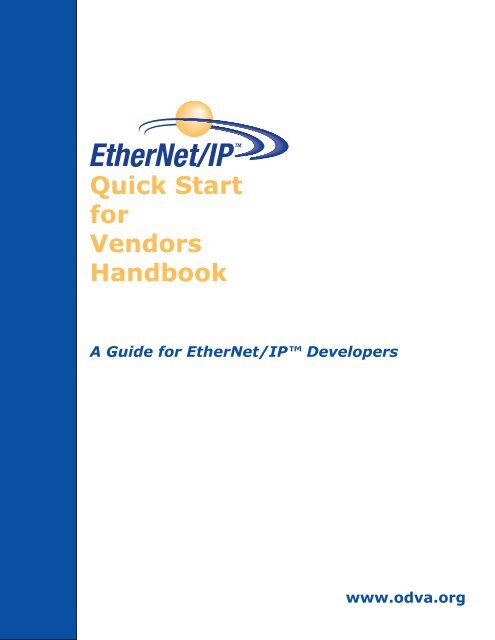 EtherNet/IP Quick Start for Vendors Handbook - ODVA