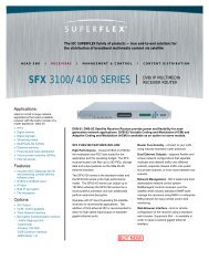 International Datacasting SUPERFLEX™ SFX 3100/4100 Series ...