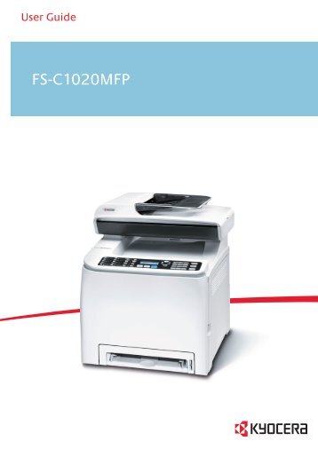 FS-C1020MFP - User Guide - KYOCERA Document Solutions