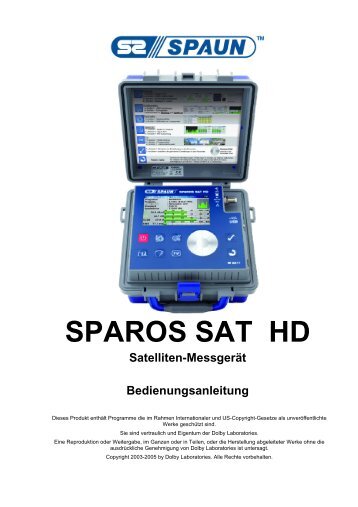 SPAROS SAT HD - Spaun
