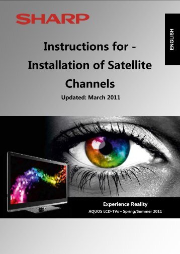 Instructions for - Installation of Satellite Channels - Sharp