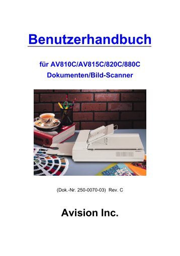 Benutzerhandbuch - Avision.com