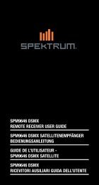 SPM9646 DSMX ReMote ReceiveR uSeR guiDe ... - Spektrum