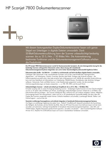 HP Scanjet 7800 Dokumentenscanner - DMS-Consult