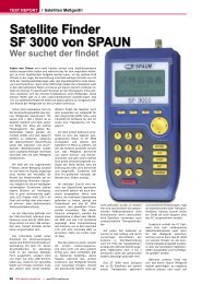 Satellite Finder SF 3000 von SPAUN - TELE-satellite International ...