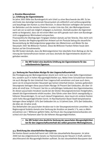 Vernehmlassungsantwort des MV BL (pdf - Mieterverband