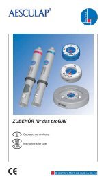 ZUBEHÖR für das proGAV - Christoph Miethke GmbH & Co. KG