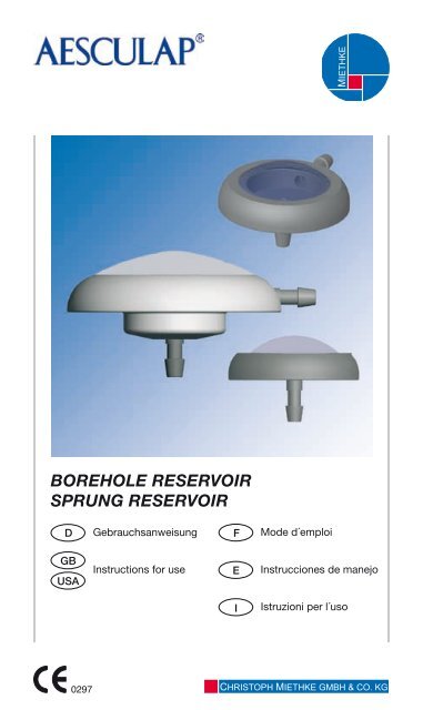borehole reservoir sprung reservoir - Christoph Miethke GmbH & Co ...