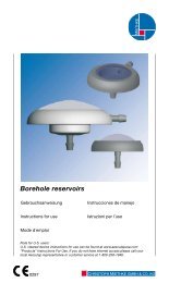 Borehole reservoirs - Christoph Miethke GmbH & Co. KG