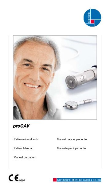 Manual du patient - Christoph Miethke GmbH & Co. KG