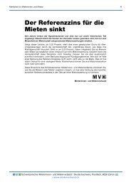 Der Referenzzins für die Mieten sinkt  - Mieterverband