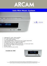 Solo Mini Music System - Arcam