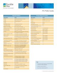PC Prefix Guide - Freddie Mac