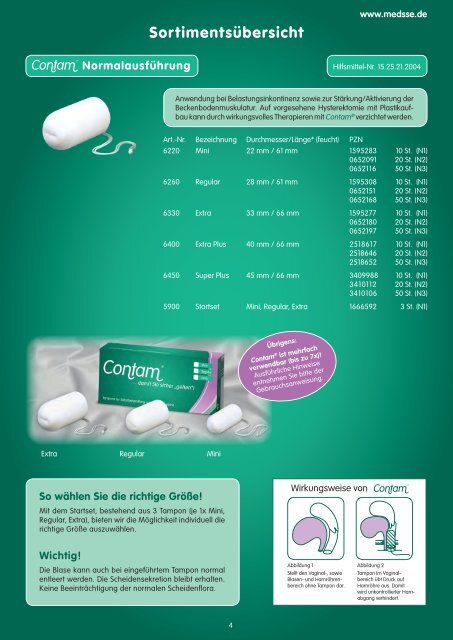 Contam®-Vaginaltampon - Med.SSE System GmbH