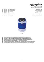 EN SF-7641 Mini Washing Machine Instruction for use DE SF-7641 ...