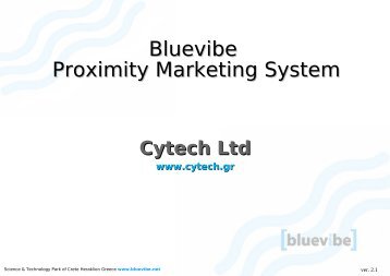 Bluevibe Presentation (pdf) - Bluevibe Proximity Marketing