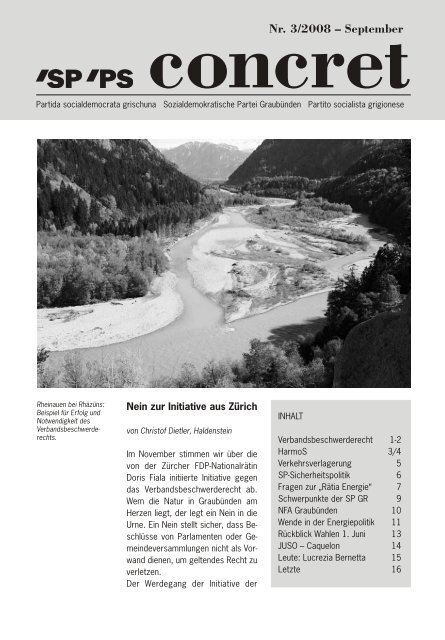 Ausgabe Nr. 3, September 2008 - SP Graubünden