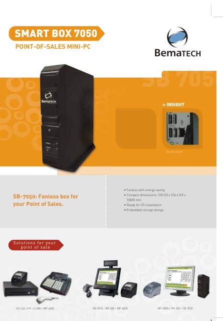 SMART BOX 7050 POINT-OF-SALES MINI-PC - Bematech