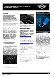 MINI Motoring Accessory bulletin Bluetooth hands-free  - Motoringfile