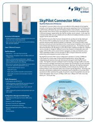 SkyPilot Connector Mini Datasheet - SkyPilot - Trilliant