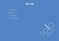 Download the Solo Mini manual - Arcam