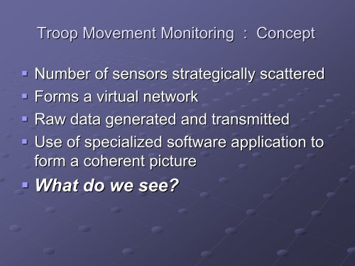 Troop Movement Monitoring - DAIICT Intranet