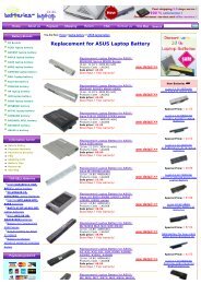 Replacement for ASUS Laptop Battery - Laptop Batteries