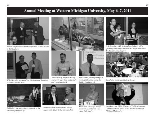 Michigan Section - Sections - Mathematical Association of America