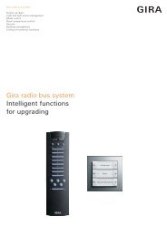 Gira radio bus system Intelligent functions for upgrading