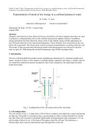 Transmutation of metal at low energy in a confined ... - LENR-CANR