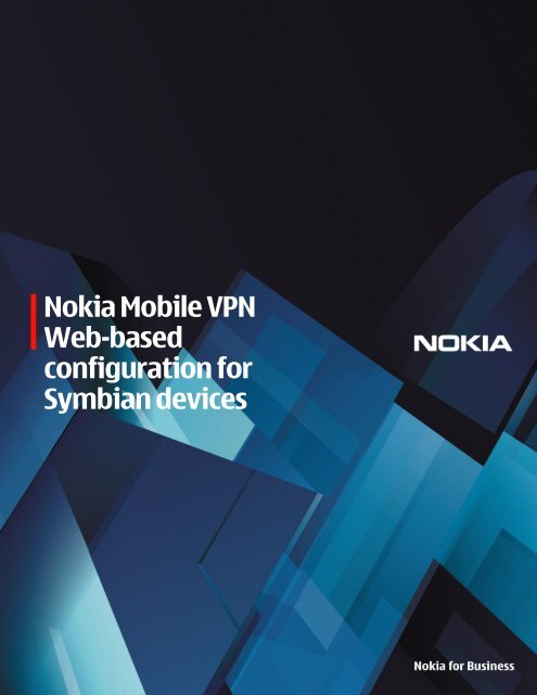 Nokia Mobile VPN Web-based configuration for Symbian devices