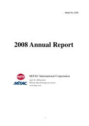 2008 Annual Report - MiTAC International