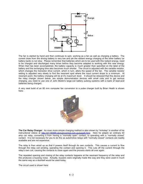 6 - 1 The Modified Computer Fan. Other more simple methods of ...