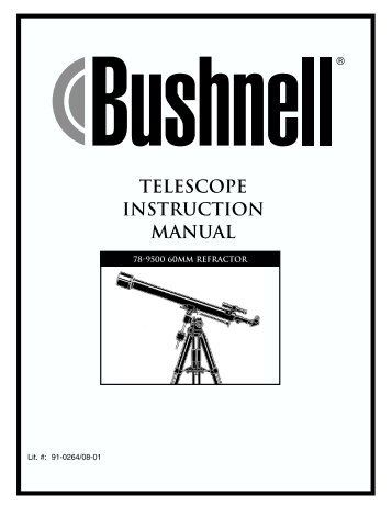Bushnell Telescope 78-9660 User Manual
