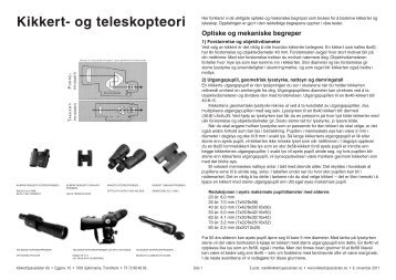 Kikkert- og teleskopteori - KikkertSpesialistens