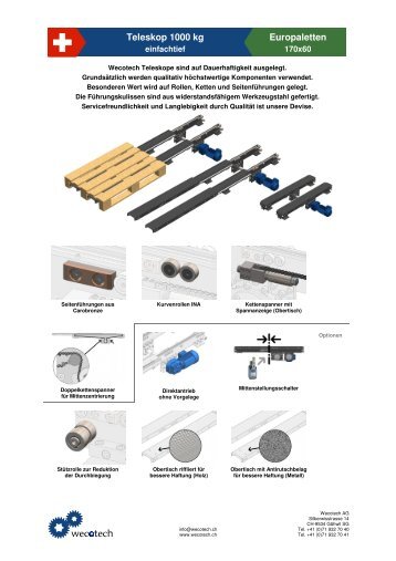 Teleskop 1000 kg Europaletten - Wecotech AG