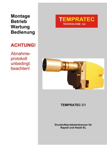 tempratec c1 - Miles Wärmetechnik GmbH