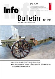 Bulletin Nr. 3/11 - Verein Schweizer Armeemuseum