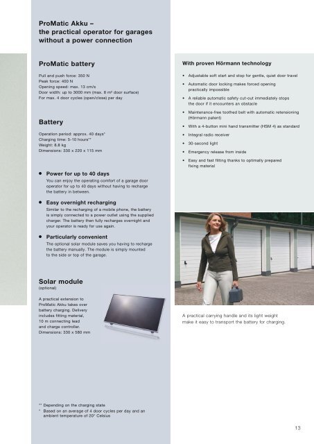 the full Hormann Operator brochure - ABI Garage Doors