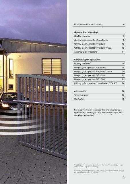 the full Hormann Operator brochure - ABI Garage Doors