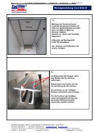 Montageanleitung Cool Slide III - Kiesling Fahrzeugbau GmbH